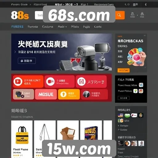 A interface e usabilidade do 68s.com